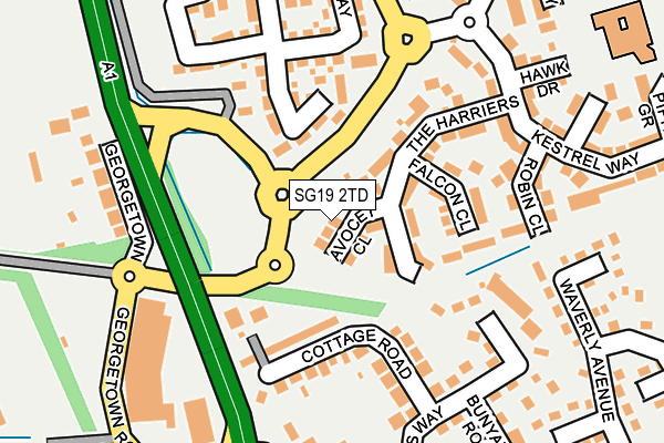 SG19 2TD map - OS OpenMap – Local (Ordnance Survey) SG19 2TD map - OS OpenMap – Local (Ordnance Survey)