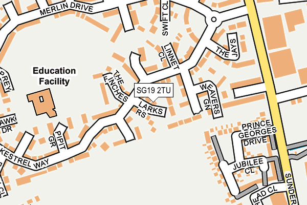 SG19 2TU map - OS OpenMap – Local (Ordnance Survey) SG19 2TU map - OS OpenMap – Local (Ordnance Survey)