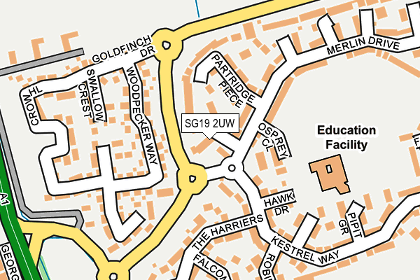 SG19 2UW map - OS OpenMap – Local (Ordnance Survey) SG19 2UW map - OS OpenMap – Local (Ordnance Survey)