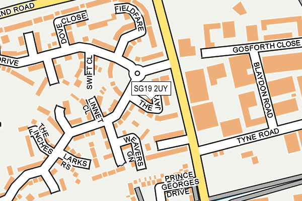 SG19 2UY map - OS OpenMap – Local (Ordnance Survey) SG19 2UY map - OS OpenMap – Local (Ordnance Survey)