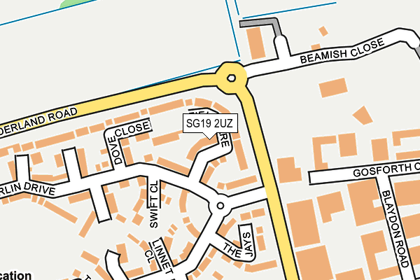 SG19 2UZ map - OS OpenMap – Local (Ordnance Survey) SG19 2UZ map - OS OpenMap – Local (Ordnance Survey)