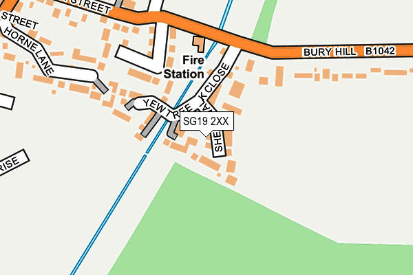SG19 2XX map - OS OpenMap – Local (Ordnance Survey) SG19 2XX map - OS OpenMap – Local (Ordnance Survey)
