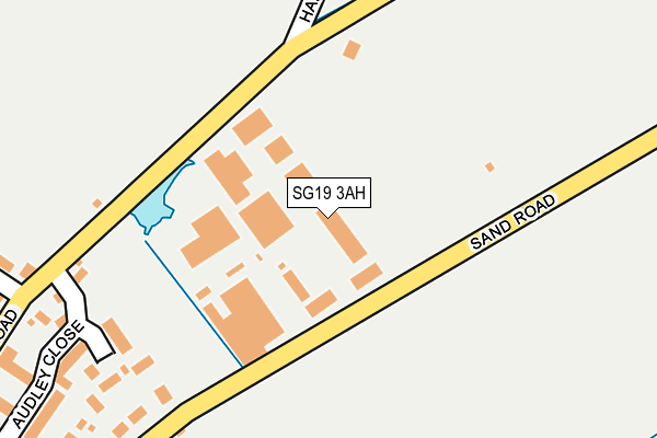 SG19 3AH map - OS OpenMap – Local (Ordnance Survey)