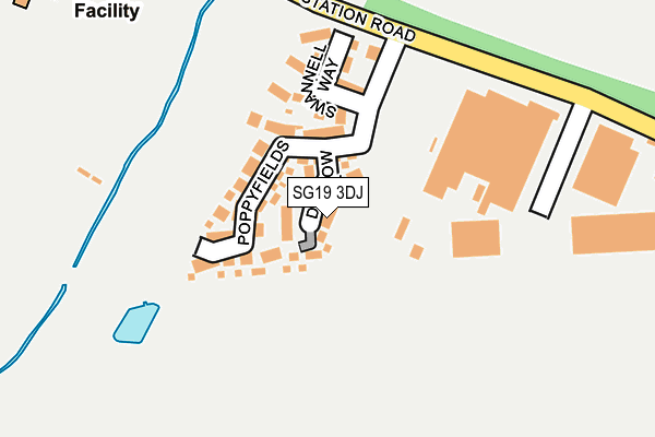 SG19 3DJ map - OS OpenMap – Local (Ordnance Survey) SG19 3DJ map - OS OpenMap – Local (Ordnance Survey)
