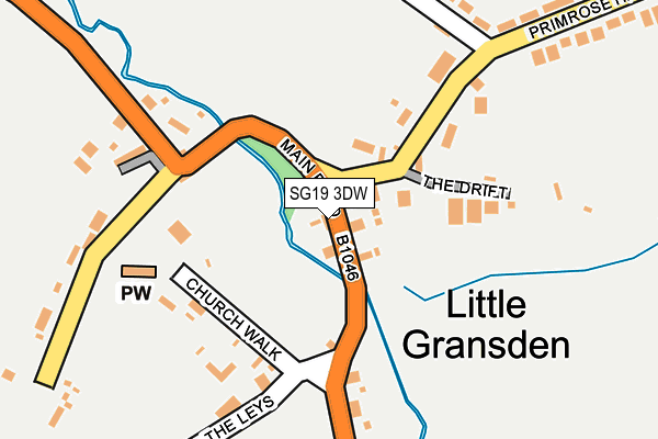 SG19 3DW map - OS OpenMap – Local (Ordnance Survey) SG19 3DW map - OS OpenMap – Local (Ordnance Survey)