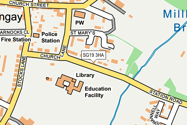 SG19 3HA map - OS OpenMap – Local (Ordnance Survey) SG19 3HA map - OS OpenMap – Local (Ordnance Survey)