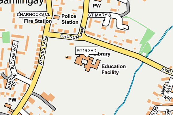 SG19 3HD map - OS OpenMap – Local (Ordnance Survey) SG19 3HD map - OS OpenMap – Local (Ordnance Survey)