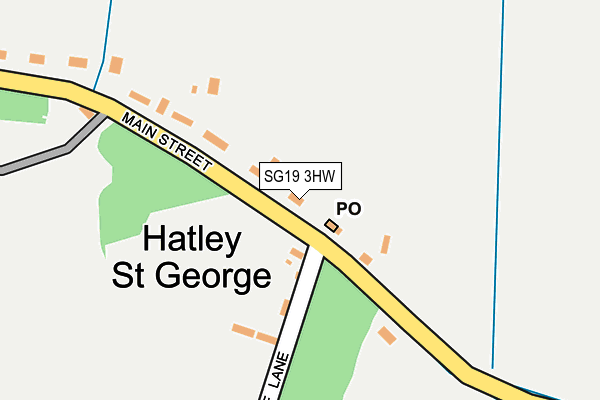 SG19 3HW map - OS OpenMap – Local (Ordnance Survey) SG19 3HW map - OS OpenMap – Local (Ordnance Survey)