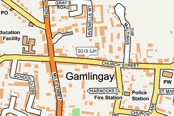 SG19 3JH map - OS OpenMap – Local (Ordnance Survey) SG19 3JH map - OS OpenMap – Local (Ordnance Survey)