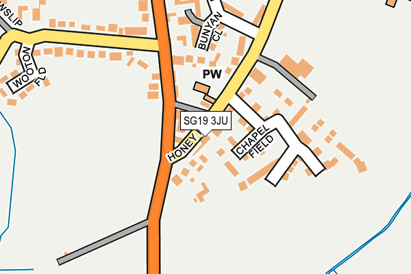 SG19 3JU map - OS OpenMap – Local (Ordnance Survey) SG19 3JU map - OS OpenMap – Local (Ordnance Survey)