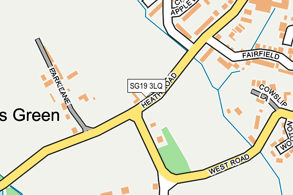 SG19 3LQ map - OS OpenMap – Local (Ordnance Survey) SG19 3LQ map - OS OpenMap – Local (Ordnance Survey)