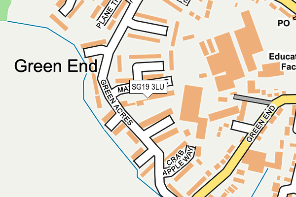 SG19 3LU map - OS OpenMap – Local (Ordnance Survey) SG19 3LU map - OS OpenMap – Local (Ordnance Survey)