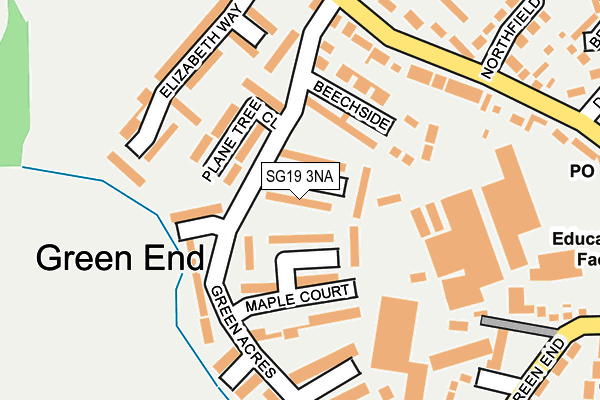 SG19 3NA map - OS OpenMap – Local (Ordnance Survey) SG19 3NA map - OS OpenMap – Local (Ordnance Survey)