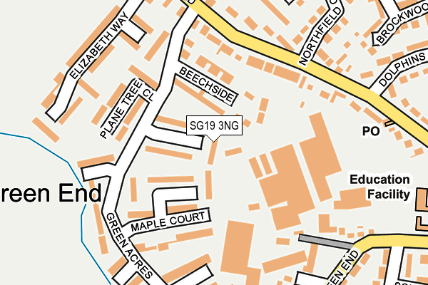 SG19 3NG map - OS OpenMap – Local (Ordnance Survey) SG19 3NG map - OS OpenMap – Local (Ordnance Survey)