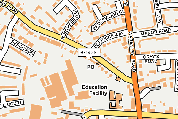 SG19 3NJ map - OS OpenMap – Local (Ordnance Survey) SG19 3NJ map - OS OpenMap – Local (Ordnance Survey)