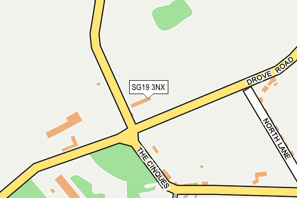 SG19 3NX map - OS OpenMap – Local (Ordnance Survey) SG19 3NX map - OS OpenMap – Local (Ordnance Survey)