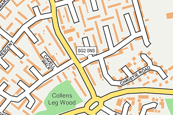 SG2 0NS map - OS OpenMap – Local (Ordnance Survey)