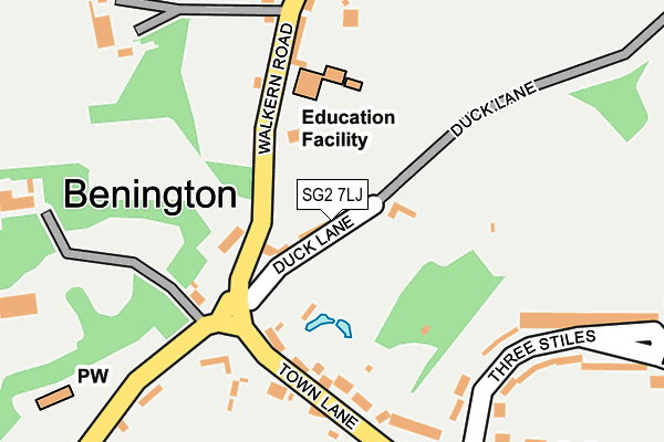 SG2 7LJ map - OS OpenMap – Local (Ordnance Survey) SG2 7LJ map - OS OpenMap – Local (Ordnance Survey)