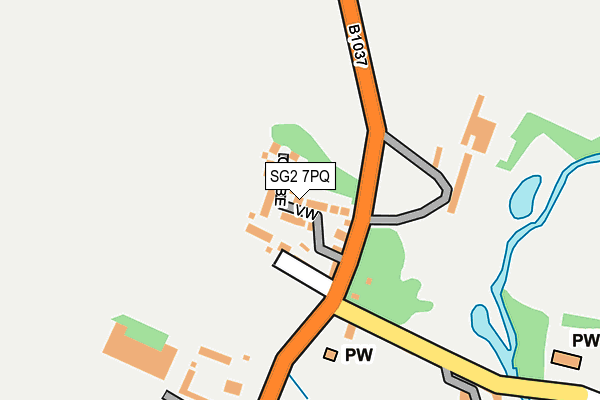 SG2 7PQ map - OS OpenMap – Local (Ordnance Survey) SG2 7PQ map - OS OpenMap – Local (Ordnance Survey)