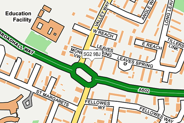 SG2 9BJ map - OS OpenMap – Local (Ordnance Survey) SG2 9BJ map - OS OpenMap – Local (Ordnance Survey)
