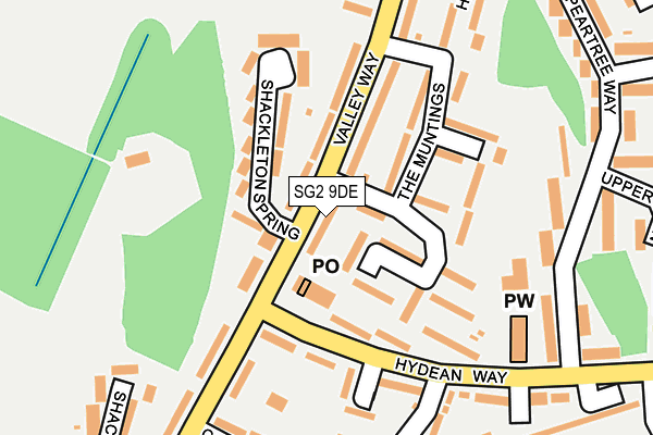 SG2 9DE map - OS OpenMap – Local (Ordnance Survey) SG2 9DE map - OS OpenMap – Local (Ordnance Survey)