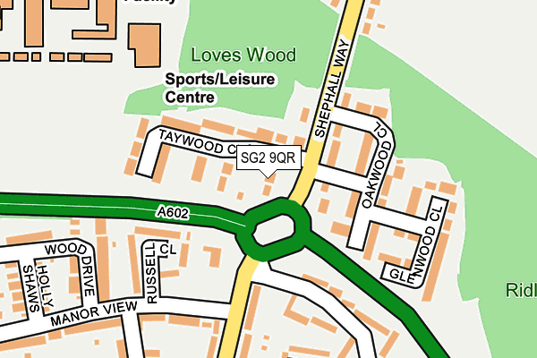 SG2 9QR map - OS OpenMap – Local (Ordnance Survey)