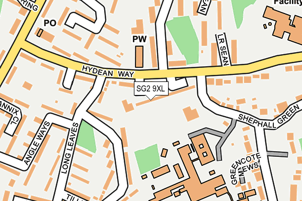 SG2 9XL map - OS OpenMap – Local (Ordnance Survey) SG2 9XL map - OS OpenMap – Local (Ordnance Survey)
