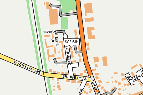SG3 6JH map - OS OpenMap – Local (Ordnance Survey) SG3 6JH map - OS OpenMap – Local (Ordnance Survey)