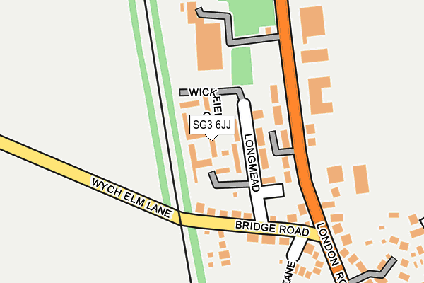 SG3 6JJ map - OS OpenMap – Local (Ordnance Survey) SG3 6JJ map - OS OpenMap – Local (Ordnance Survey)
