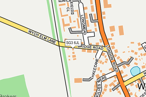 SG3 6JL map - OS OpenMap – Local (Ordnance Survey) SG3 6JL map - OS OpenMap – Local (Ordnance Survey)
