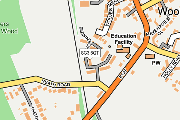 SG3 6QT map - OS OpenMap – Local (Ordnance Survey) SG3 6QT map - OS OpenMap – Local (Ordnance Survey)