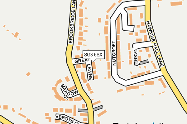SG3 6SX map - OS OpenMap – Local (Ordnance Survey) SG3 6SX map - OS OpenMap – Local (Ordnance Survey)