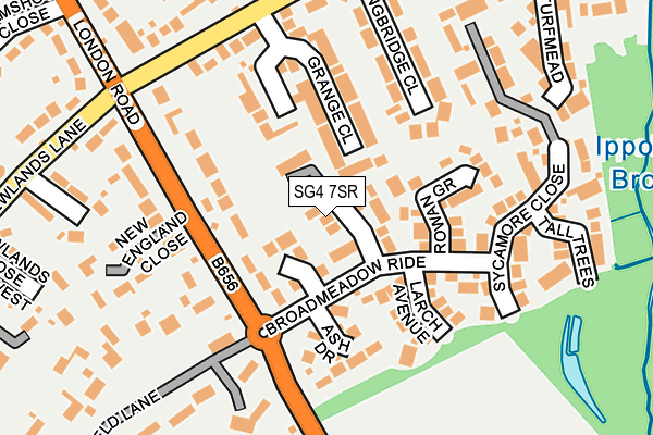 SG4 7SR map - OS OpenMap – Local (Ordnance Survey) SG4 7SR map - OS OpenMap – Local (Ordnance Survey)