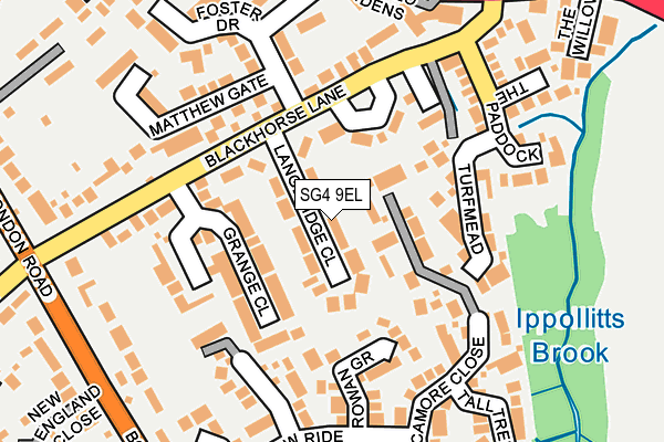 SG4 9EL map - OS OpenMap – Local (Ordnance Survey) SG4 9EL map - OS OpenMap – Local (Ordnance Survey)