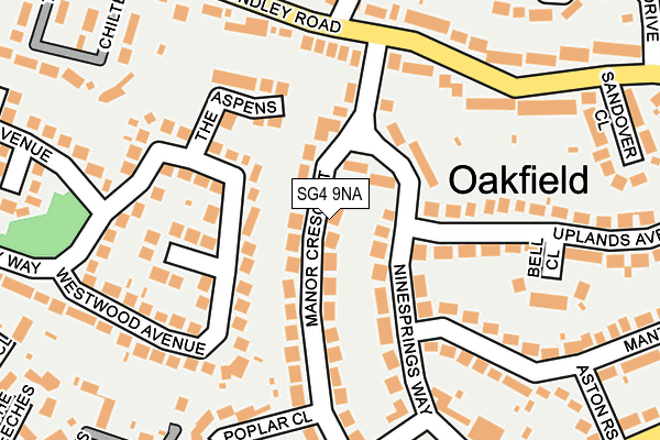 SG4 9NA map - OS OpenMap – Local (Ordnance Survey) SG4 9NA map - OS OpenMap – Local (Ordnance Survey)