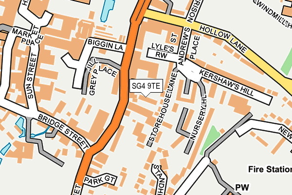 SG4 9TE map - OS OpenMap – Local (Ordnance Survey) SG4 9TE map - OS OpenMap – Local (Ordnance Survey)