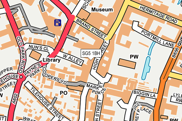 SG5 1BH map - OS OpenMap – Local (Ordnance Survey) SG5 1BH map - OS OpenMap – Local (Ordnance Survey)