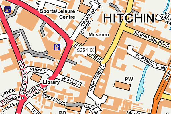 SG5 1HX map - OS OpenMap – Local (Ordnance Survey) SG5 1HX map - OS OpenMap – Local (Ordnance Survey)