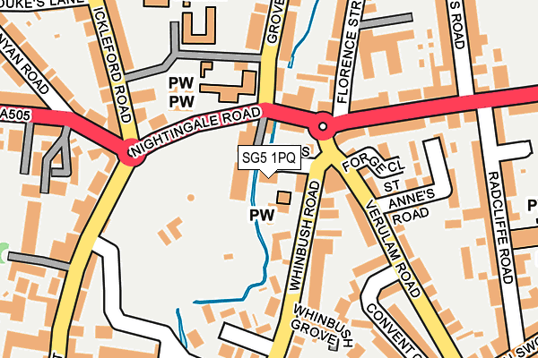 SG5 1PQ map - OS OpenMap – Local (Ordnance Survey) SG5 1PQ map - OS OpenMap – Local (Ordnance Survey)