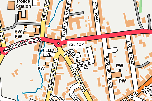 SG5 1QP map - OS OpenMap – Local (Ordnance Survey) SG5 1QP map - OS OpenMap – Local (Ordnance Survey)