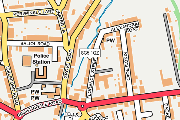 SG5 1QZ map - OS OpenMap – Local (Ordnance Survey) SG5 1QZ map - OS OpenMap – Local (Ordnance Survey)