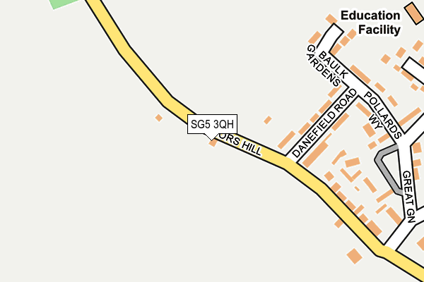 SG5 3QH map - OS OpenMap – Local (Ordnance Survey) SG5 3QH map - OS OpenMap – Local (Ordnance Survey)
