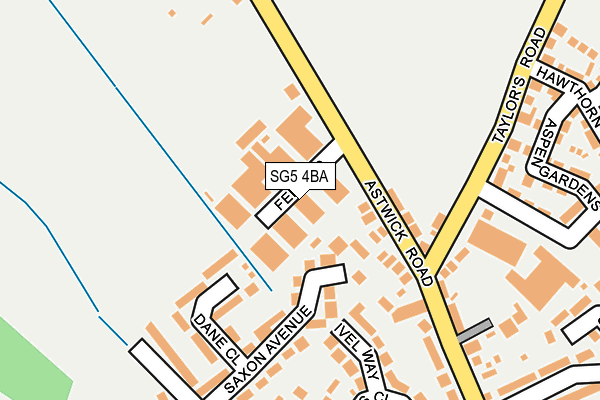 SG5 4BA map - OS OpenMap – Local (Ordnance Survey) SG5 4BA map - OS OpenMap – Local (Ordnance Survey)