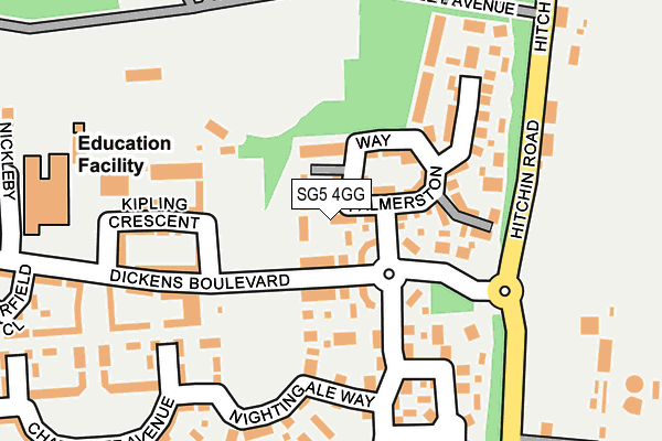 SG5 4GG map - OS OpenMap – Local (Ordnance Survey) SG5 4GG map - OS OpenMap – Local (Ordnance Survey)