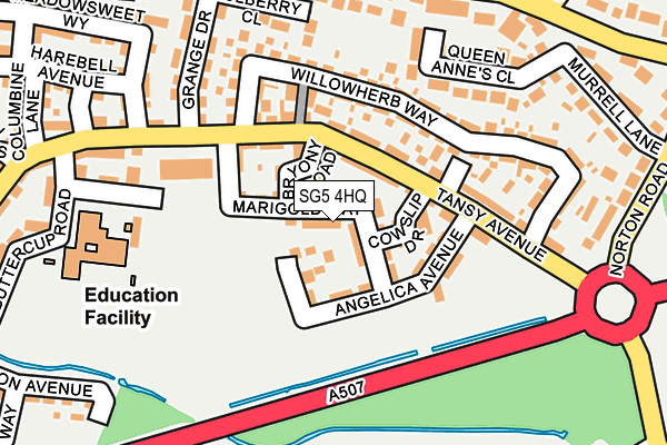 SG5 4HQ map - OS OpenMap – Local (Ordnance Survey)