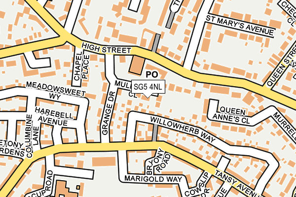SG5 4NL map - OS OpenMap – Local (Ordnance Survey) SG5 4NL map - OS OpenMap – Local (Ordnance Survey)