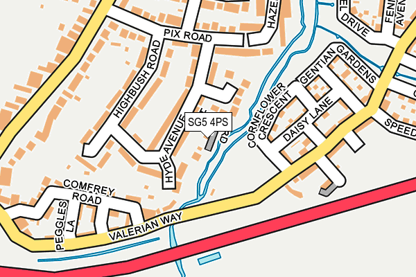 SG5 4PS map - OS OpenMap – Local (Ordnance Survey) SG5 4PS map - OS OpenMap – Local (Ordnance Survey)