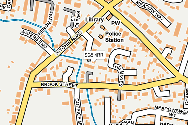 SG5 4RR map - OS OpenMap – Local (Ordnance Survey) SG5 4RR map - OS OpenMap – Local (Ordnance Survey)
