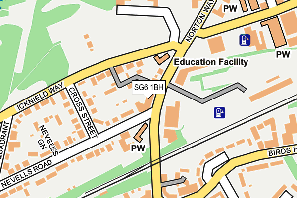 SG6 1BH map - OS OpenMap – Local (Ordnance Survey) SG6 1BH map - OS OpenMap – Local (Ordnance Survey)