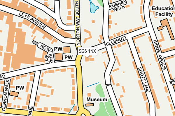 SG6 1NX map - OS OpenMap – Local (Ordnance Survey) SG6 1NX map - OS OpenMap – Local (Ordnance Survey)